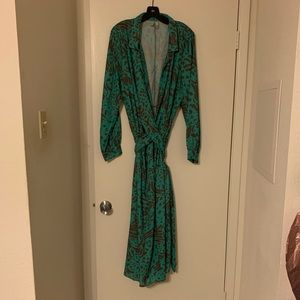 ASOS Curve Animal Print Wrap Dress